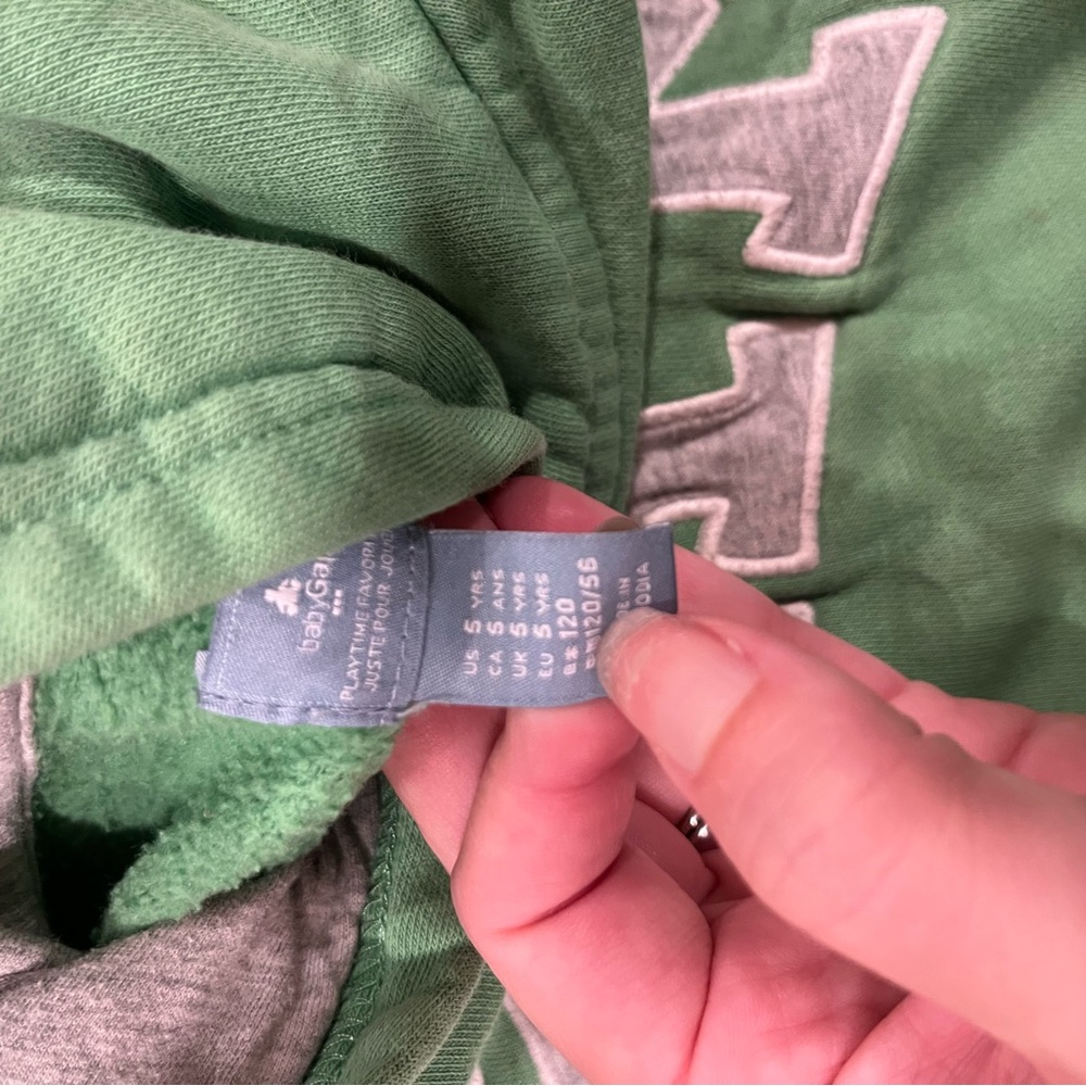GAP Kids Green Hoodie with Logo - Picture 2 of 2